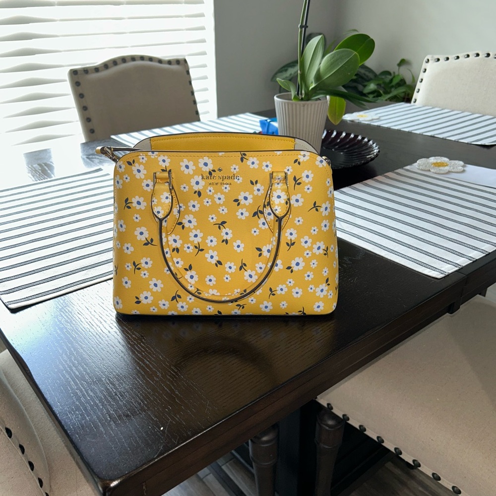 Kate Spade Yellow Floral Satchel